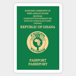 Ghana passport Magnet